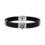 Pulsera Calavera Piel y Acero Marca Liska - RB074BR