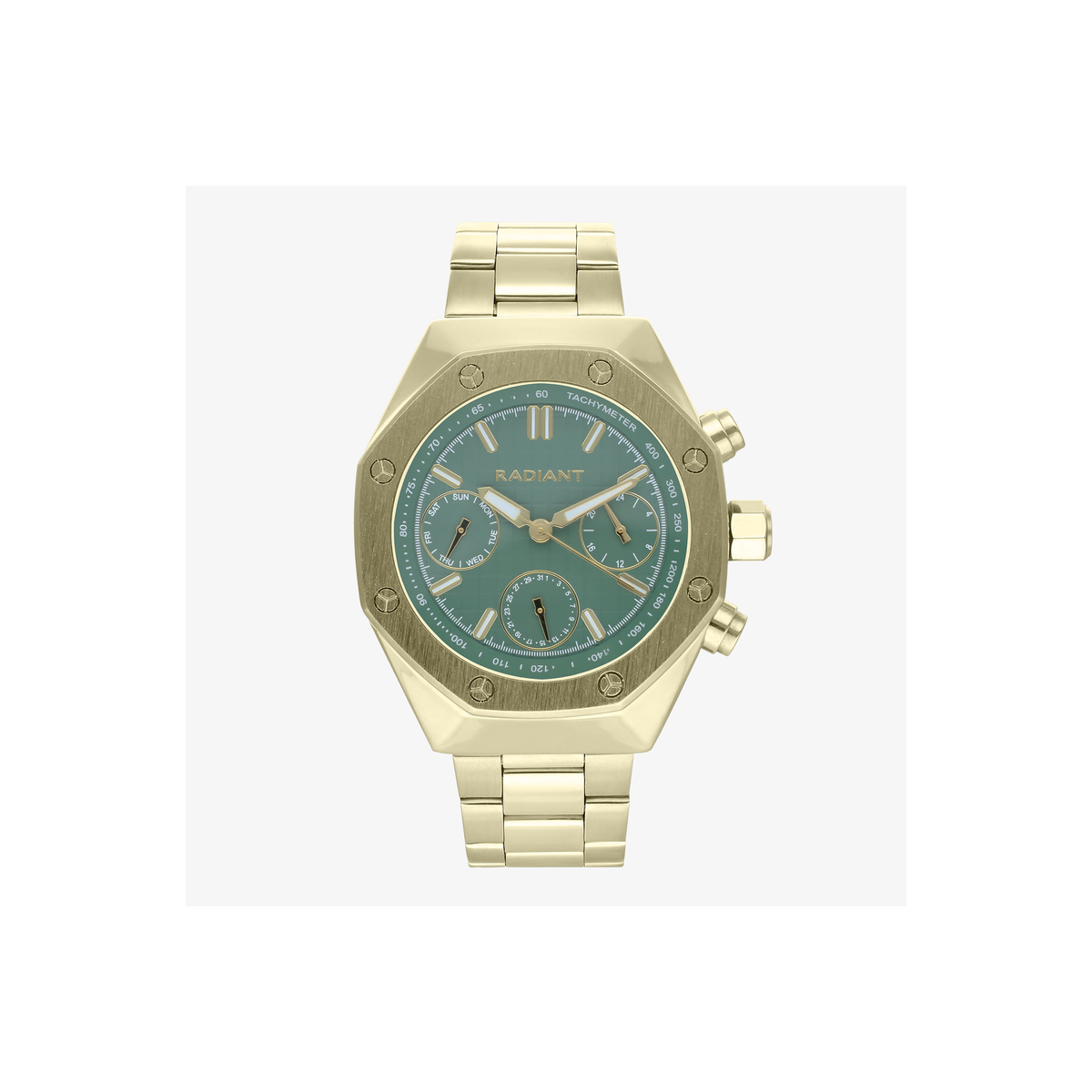 Reloj Hombre Volie 44MM Verde IPG Radiant